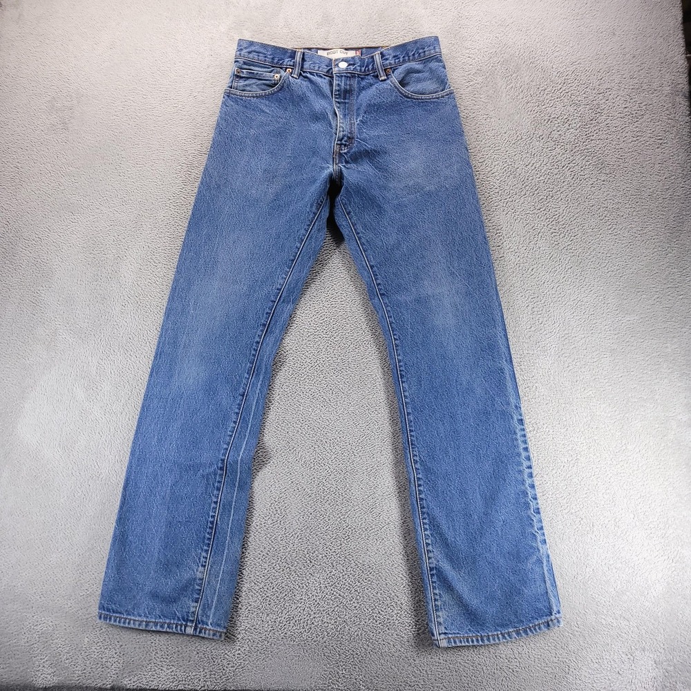 Levi's Jeans Mens 33x34 Blue 517 Bootcut Medium Wash Western Slim Fit Denim